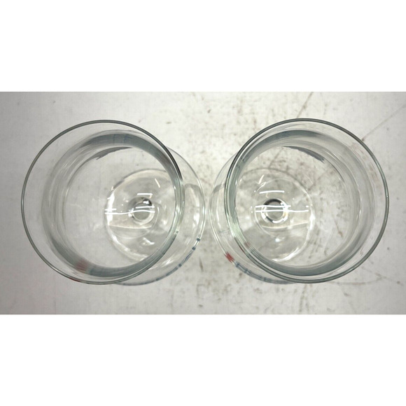 Set of 2 NCL Norwegian Cruise Line Hurricane Clear Glass Wine Cocktail Barware - Picture 5 of 9